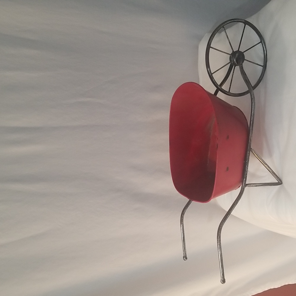 Red wheelbarrow decorative